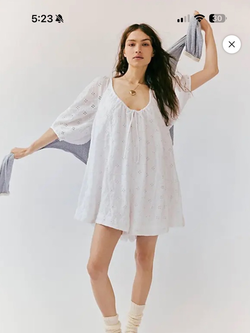 Free People Bop Around Romper #043
